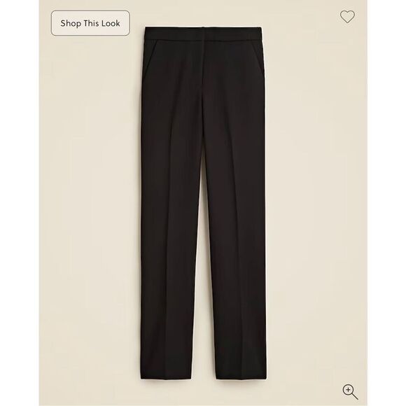 J. Crew Kate straight-leg pant in four-season stretch Black Size 2 NWT CC441 - Picture 4 of 10
